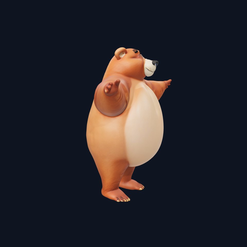 Smiling Bear Character model pack